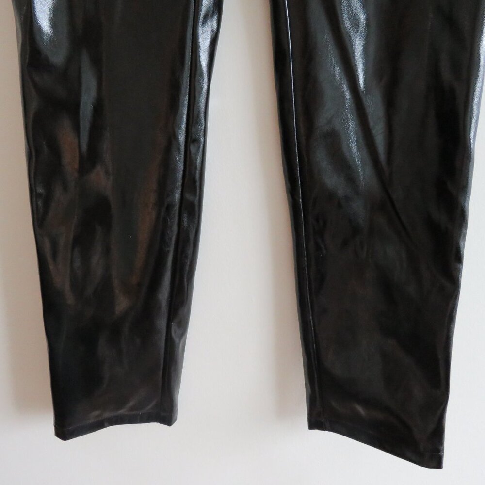 I.AM.GIA Nikole Black Faux Vegan Patent Leather Pants - Women's Size M NWT - Picture 8 of 14